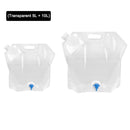 Outdoor Water Bags Foldable Portable Collapsible Water Tank 5L+10L (Clear) Newly
