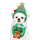 Pet Winter Saliva Towel Dog Triangule Scarf Hat Christmas Ornament Pet Supply