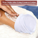 Soft for Skin Care Overnight Moisture Moisturizing Socks White Grey Spa Socks