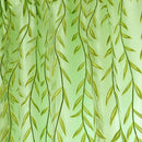 Chic Room Window Curtain Rose Pattern Sheer Voile Tulle Valances Green