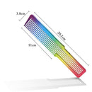 Electroplating Rainbow Comb Clipper Oil Head Hair Styling Comb (Rainbow) Newly