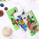 DIY Diamond Painting Glasses Storage Bags Waterproof (YD011) (Flower Butterfly)