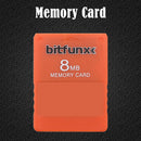 V1.966 Free McBoot 8MB Memory Cards for Sony PS2 Game Data Console (Orange)