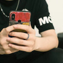 Gifts Hip Hop Rock Trendy Wood Crack Mens Ring Opening Adjustable Punk Rings