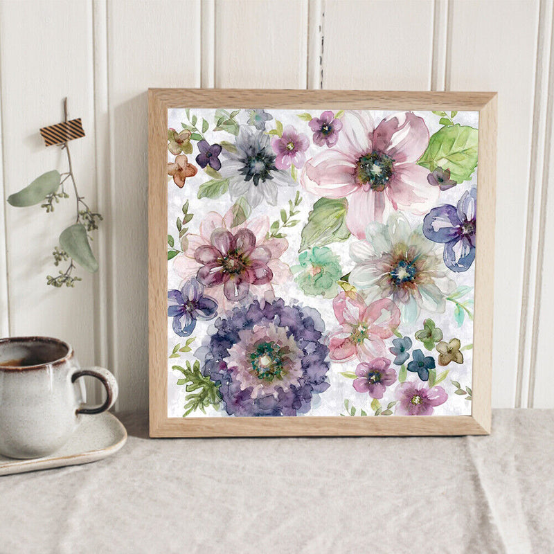 Ink Flower Oil Paint By Numbers Kit DIY Acrylic Painting Wall Art Picture C