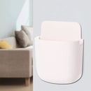 Wall Mounted Organizer Storage Box TV Remote Control Phone Holder (White) Newly