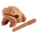 Wooden Frog Rasp Percussion Musical Instrument Tone Stick Supplies Block
