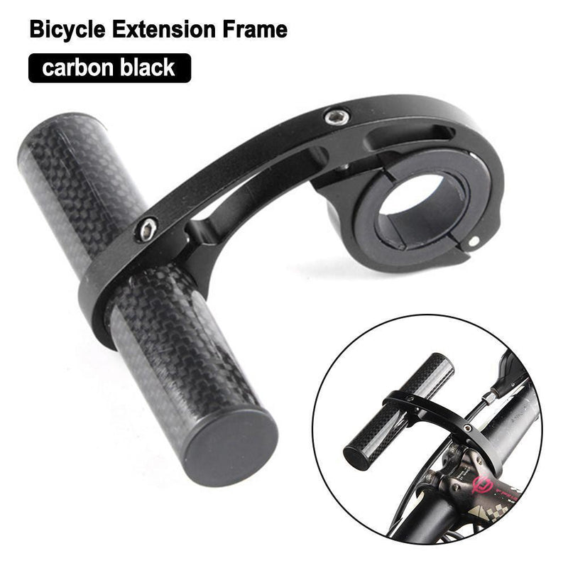 10cm Bicycle Handlebar Extender Bike Front Light Computer Bracket (Black)