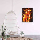 DIY Full Round Drill Diamond Painting 5D Flame Wolf Poster Kit (E1111) Newly