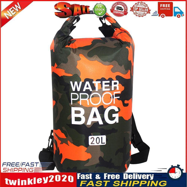 Waterproof Dry Sack Kayaking River Trekking Float Sailing Backpack (20L) Newly