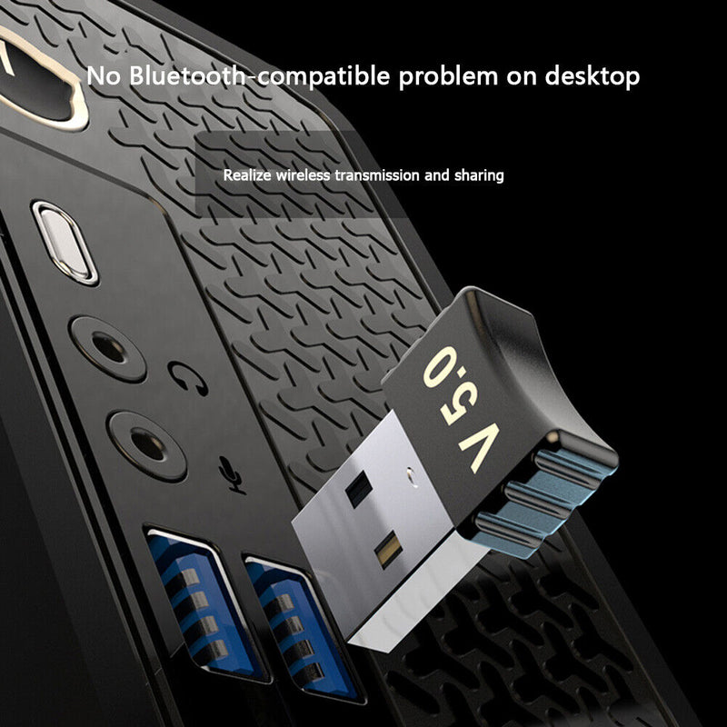 USB Bluetooth 5.0 Adapter Wireless Receiver Transmitter for PC Mouse Keyboard