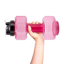 Outdoor Fitness Cycling Camping Water Bottle Gym Sport PET Dumbbell Shape K