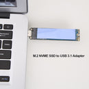 NVMe to USB Adapter M2 M Key SSD to to USB 3.1 A Card + USB A to C Adapter