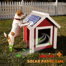 10W 12V Solar Exhaust Fan Air Extractor Portable Ventilator for Pet House
