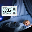 Display Electronic Thermometer Electronic Clock Alarm Clock Quartz Home Decor