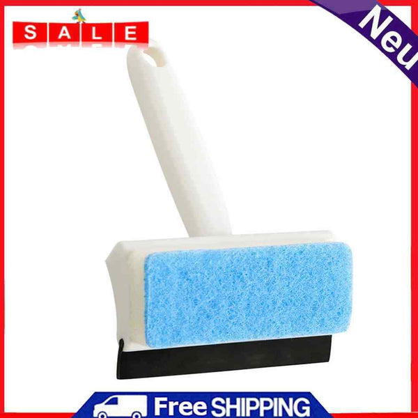 Double Sided Glass Wiper Scraper Home Window Cleaning Brush Mirror Sponge Wipe