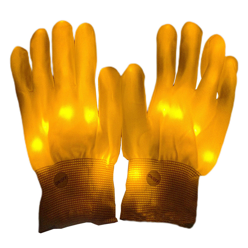 #A LED Hand Bone Glowing Gloves Halloween Colorful Glow In The Dark Skeleton Mit