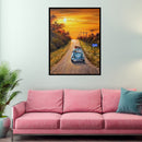 Driving Car 5D Needlework Diamond Painting Full Round Drill DIY Embroidery