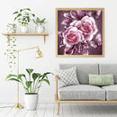 Frameless Oil Paint By Numbers Flower DIY Canvas Picture Craft Kit for Home