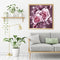 Frameless Oil Paint By Numbers Flower DIY Canvas Picture Craft Kit for Home