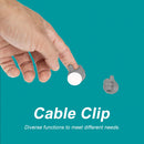 2pcs Hand Shape Cable Winder Desktop Wire Clips Toothbrush Holder (Grey)