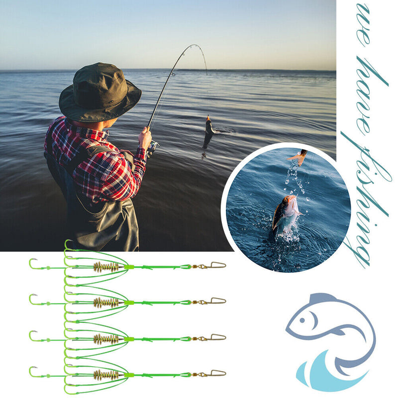 Barbed Fishing Hooks 4pcs Carp Fishhook Jig Set Carp Fishing Accessories Tackle