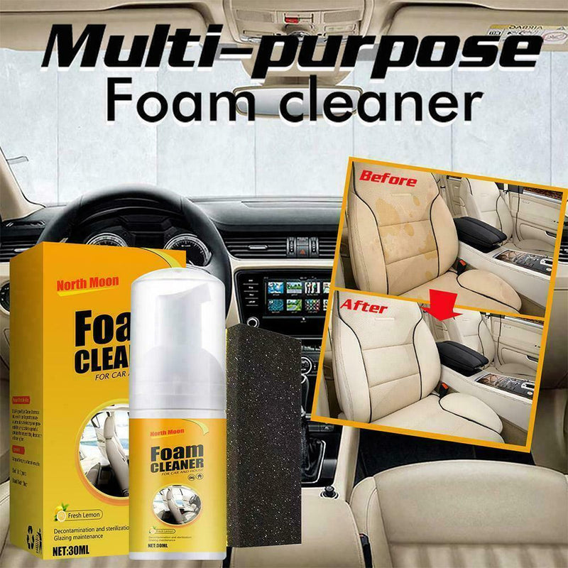 Car Interior Cleaning Agent With Sponge Interior Cleaning Refresher Foam O5L0