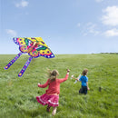90x50cm Bright Cloth Colorful Butterfly Kite Outdoor Foldable Kites (D) Newly
