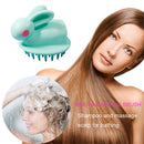 Silicone Head Scalp Massage Brush Shampoo Hair Washing Bath Comb (Green) Newly