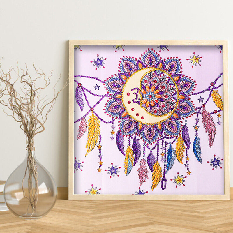 Diamond Painting Moon dream catcher Partial Special Rhinestone Picture
