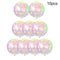 10Pcs 12inch Fluorescent Balloon Glow Luminous Love Heart Latex Balloon\
