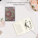 DIY Mandala Special Shaped Diamond Painting 50 Pages A5 Notebook Diary Book