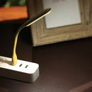 LED USB Lamp Mini Portable Laptop Book Reading Desk Night Lighting (Yellow)