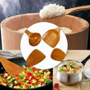 1Set Wooden Cooking Rice Spatula Scoop Non-stick Hand Shovel Wok Kitchen T1L8