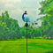LED Solar Light Red Bird Peacock Lawn Stake Lamp Yard Art Garden Decor (B) Newly