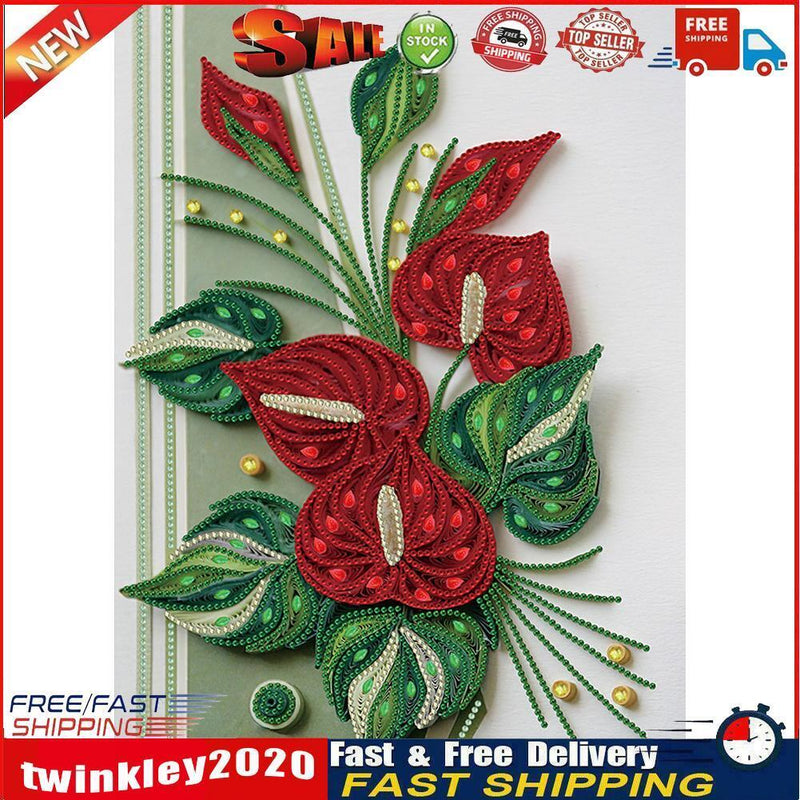 DIY 5D Diamond Leaves Part Special Drill Rhinestone Painting Kit (Y231) Newly