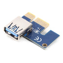 PCI Express Riser Card USB 3.0 Cable PCI-E 1X to 16X Extender PCIe Adapter