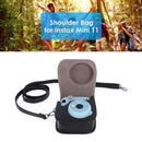 PU Leather Bag Case w/ Adjustable Shoulder Strap for Instax Mini 11 (Black)
