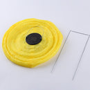 Solar Nylon Lantern Lamp Waterproof Hanging Light Festival Decor (Yellow) Newly