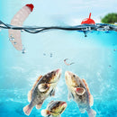 100pcs 2.4cm 0.5g Maggot Bionic Fishing Lures Artificial Soft Bait (White)