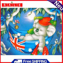 5D DIY Diamond Painting Koala Flag Full Round Drill Mosaic Art Picture Decor