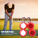 Sports Tools Golf Ball Cover Silicone Golf Ball Protective Cover with Carabiner