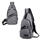 Oxford Cloth Chest Bag Men Zipper Fanny Pack Outdoor Sports Chest Phone Pou