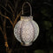 Hollowed Solar Lanterns - Outdoor Hanging Wrought Iron Landscape Lights (B)