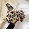 Animal Pattern Underarm Bag Women Mini Plush Shoulder Handbags Purse (8)