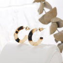 Gift Round Fashion Elegant Acrylic Earring C-Shaped Hoop Earrings Geometric