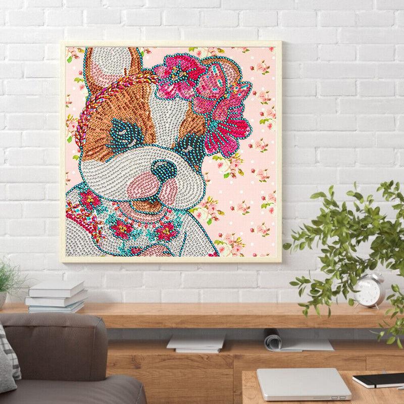 DIY 5D Mosaic Cat Rhinestone Drawing Part Special Shape Diamond Painting Kits