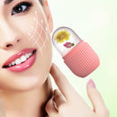 Skin Care Beauty Tool Silicone Ice Cube Tray Massager Face Roller (Pink) Newly