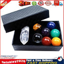 Round Crystal Ball Chakras Healing Stone Ornaments Collection Pendant Set Newly