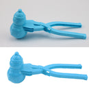 Snowball Maker Tool Snowman Shape DIY Snow Ball Tongs with Handle (Blue) Newly